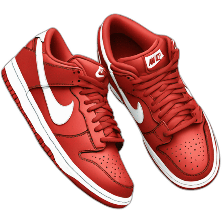 Nike low dunk red emoji