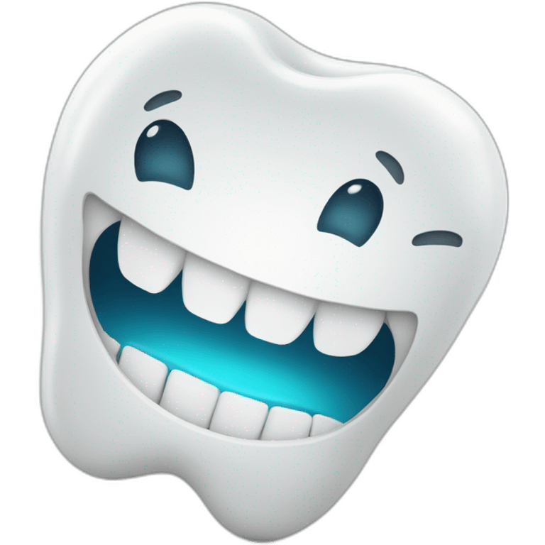 smiling tooth that says Fighting Against Enamel Cruelty emoji