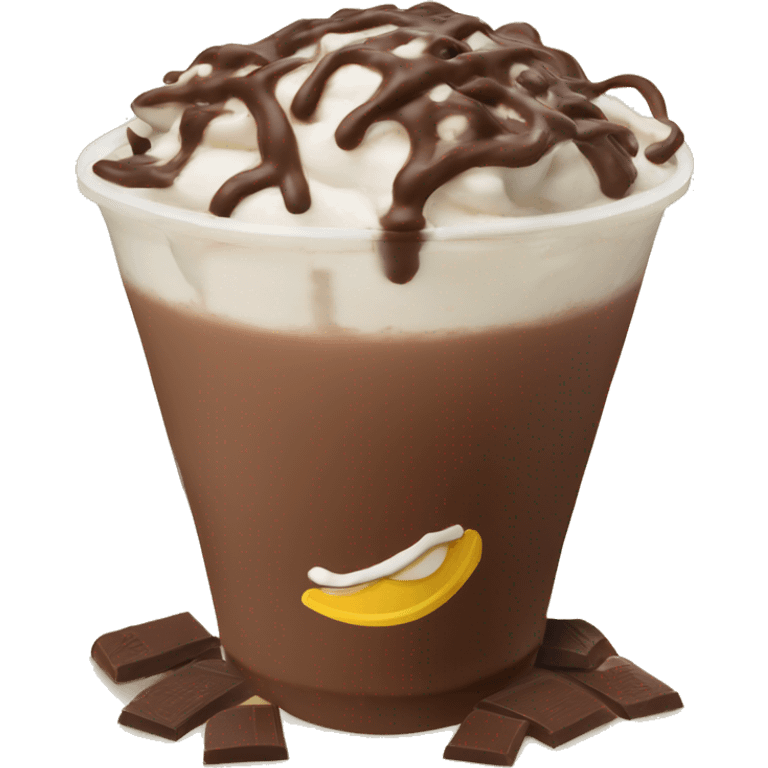 McDonald’s chocolate thick shake emoji