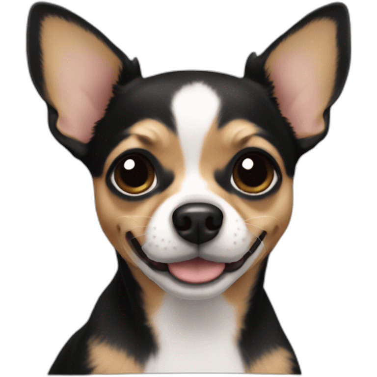 Chihuahua black emoji