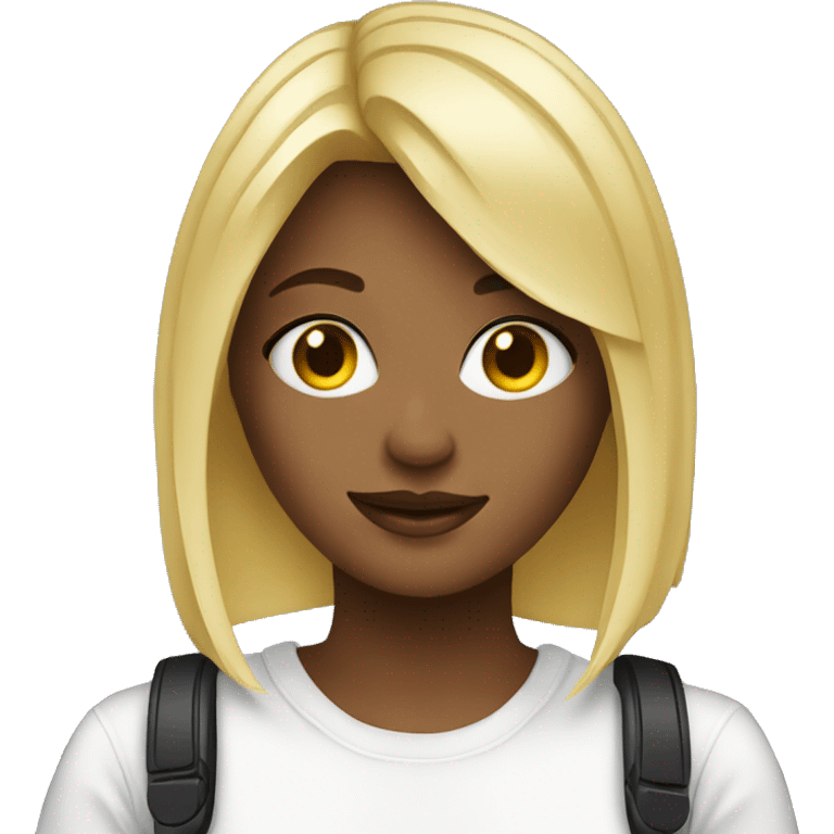 blonde girl dj emoji