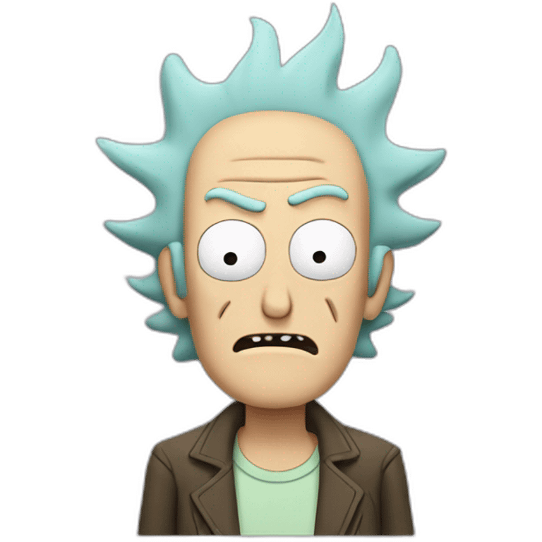 Rick morty geek emoji