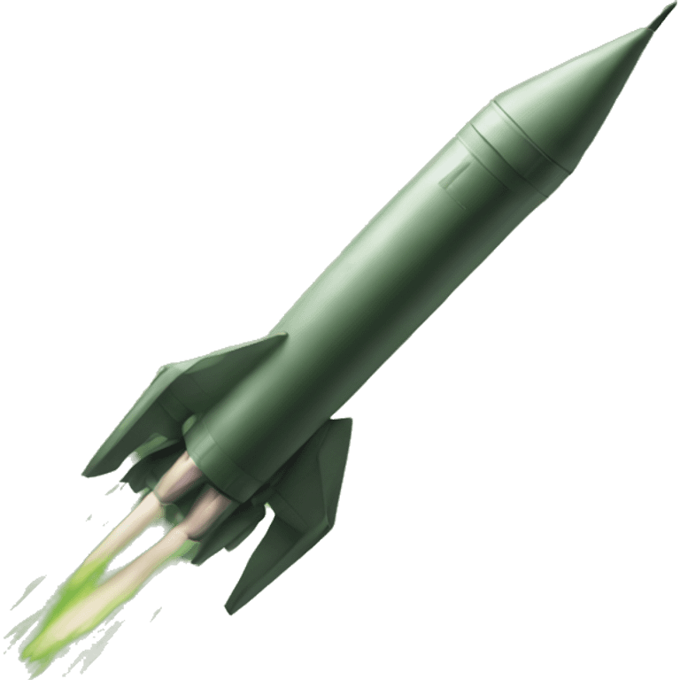 a missile that fell into the swamp emoji