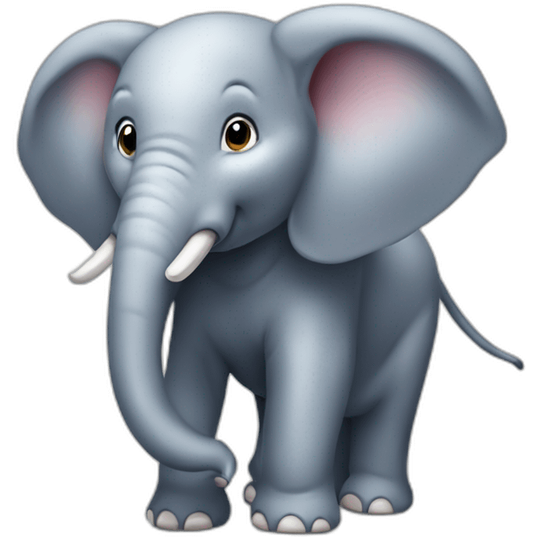 Éléphant sur souris emoji