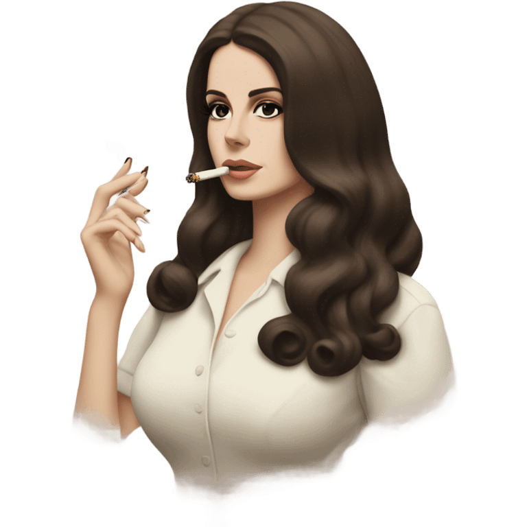 Lana Del Rey smoking emoji