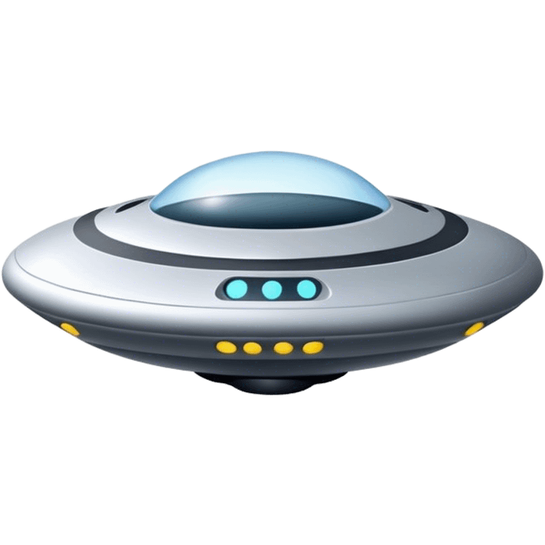 Ufo minimal design and simple lines emoji