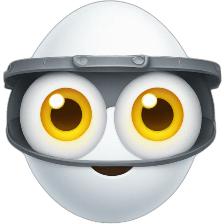 Happy Maintenance egg with eyes emoji