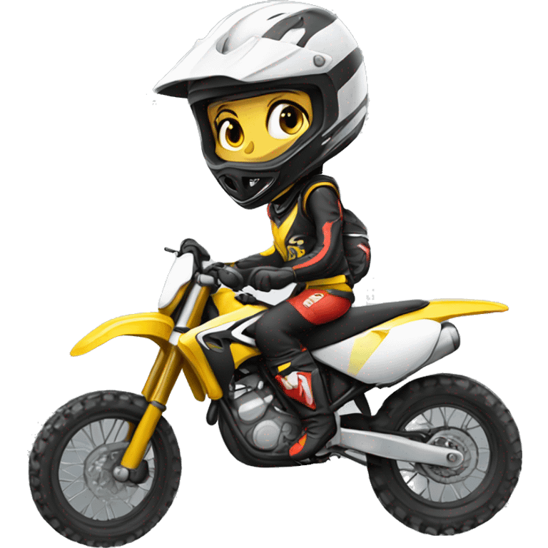 motocross women emoji