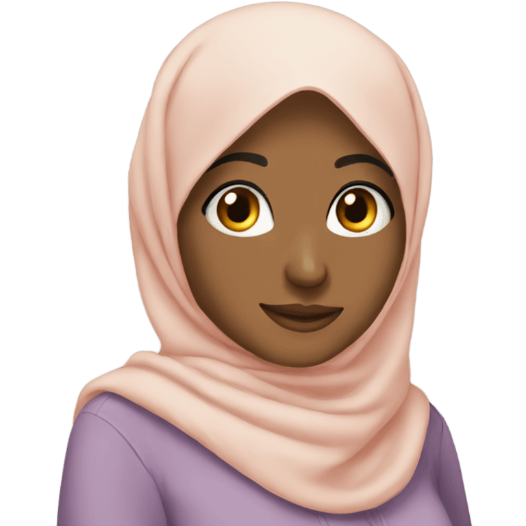 A hijabi and non hijabi friends  emoji