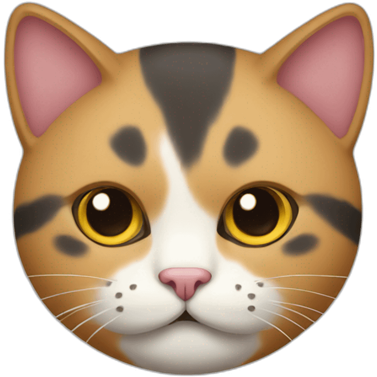 three coloured cat emoji