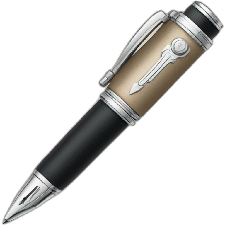 montblanc pen icon flat color emoji