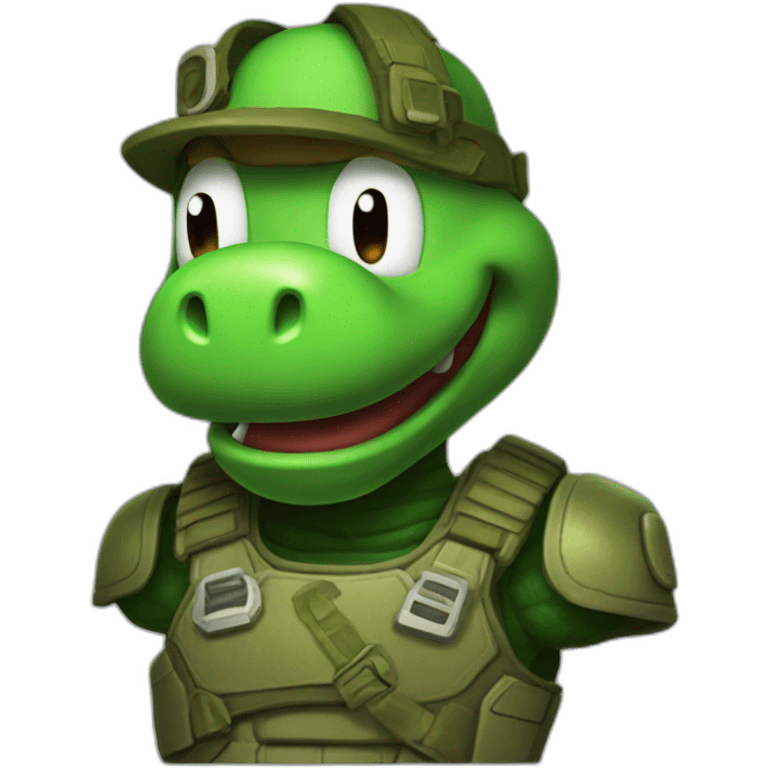 Yoshi doomguy emoji