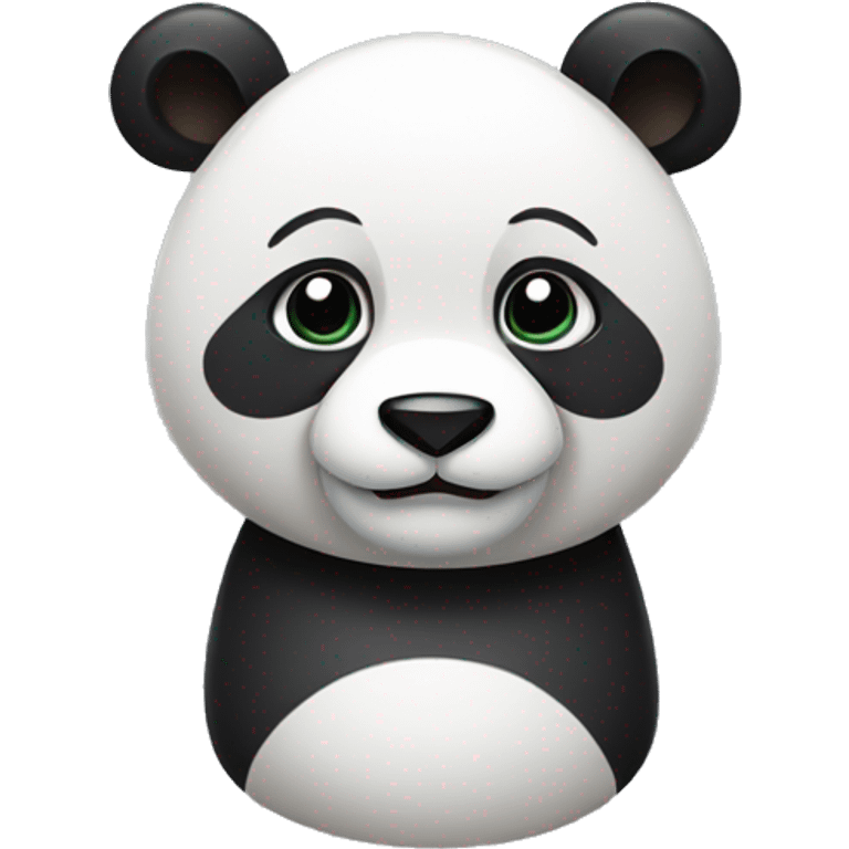 Thin and fit panda emoji