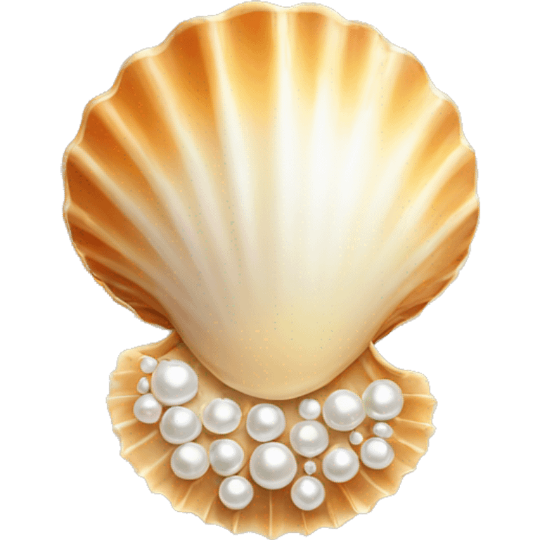 shell with pearl emoji