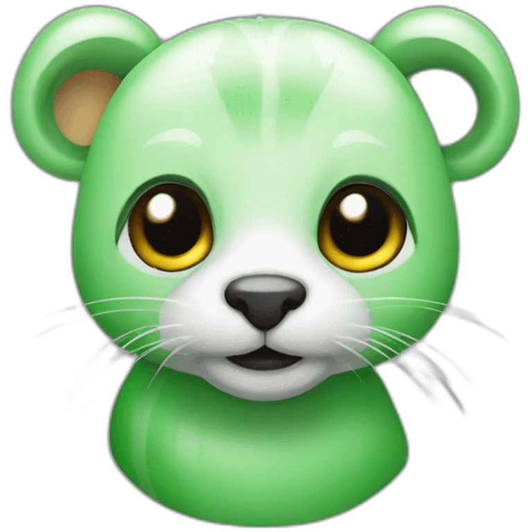 Animal oca de color verde emoji