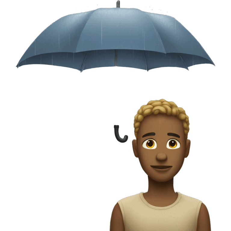 Why does it rain in the sky emoji