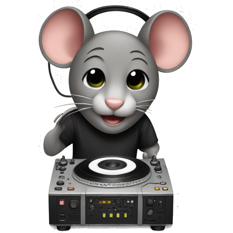 Mouse DJ emoji