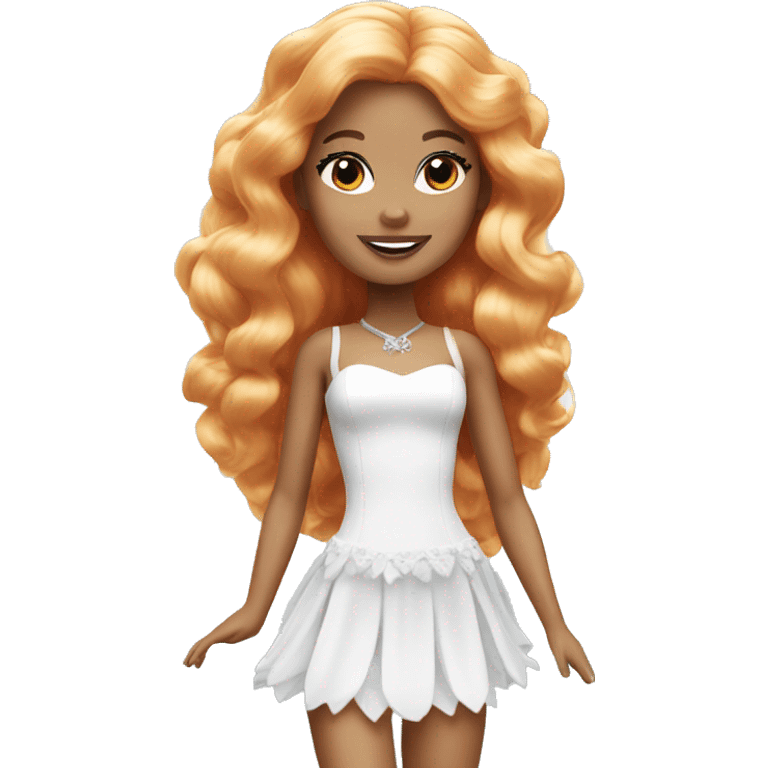 White Barbie fairy ginger emoji