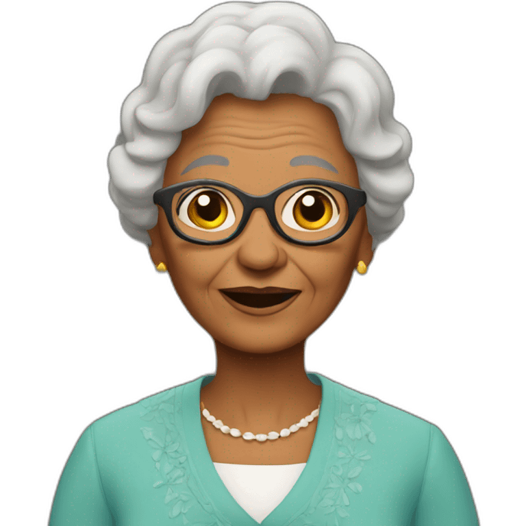 Granny in church emoji