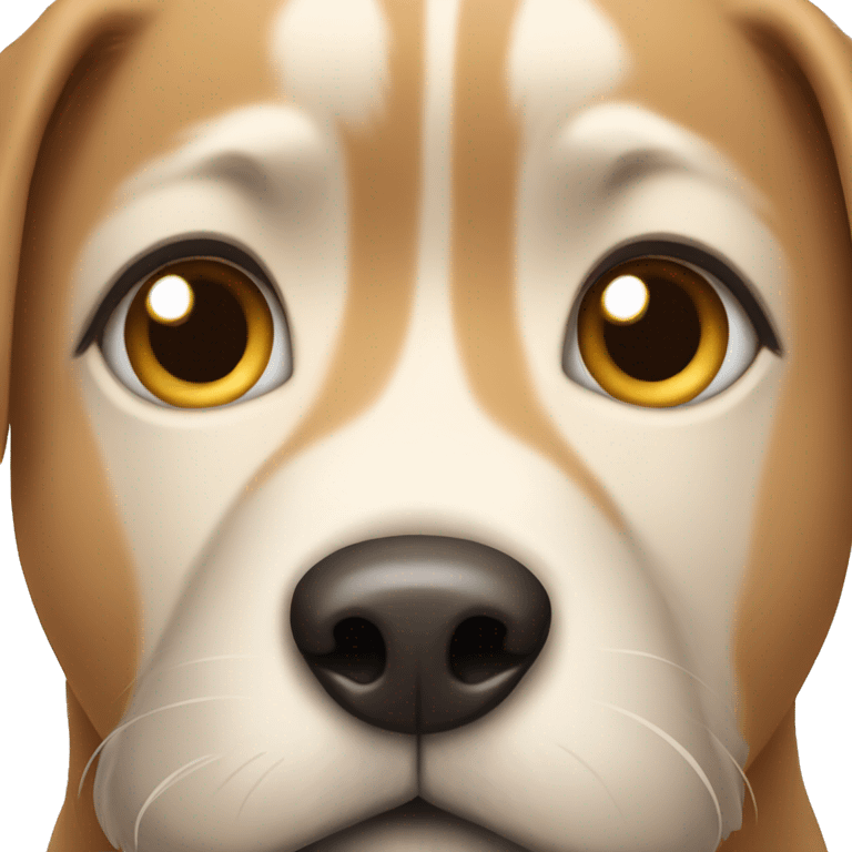 dog looking at you emoji