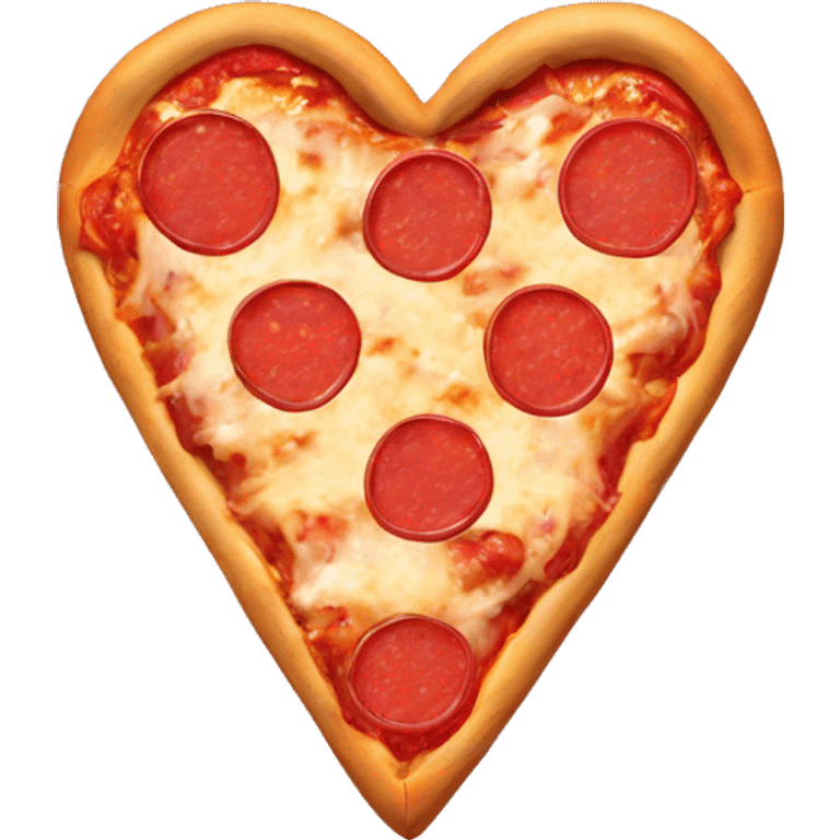 Heart shaped pizza  emoji