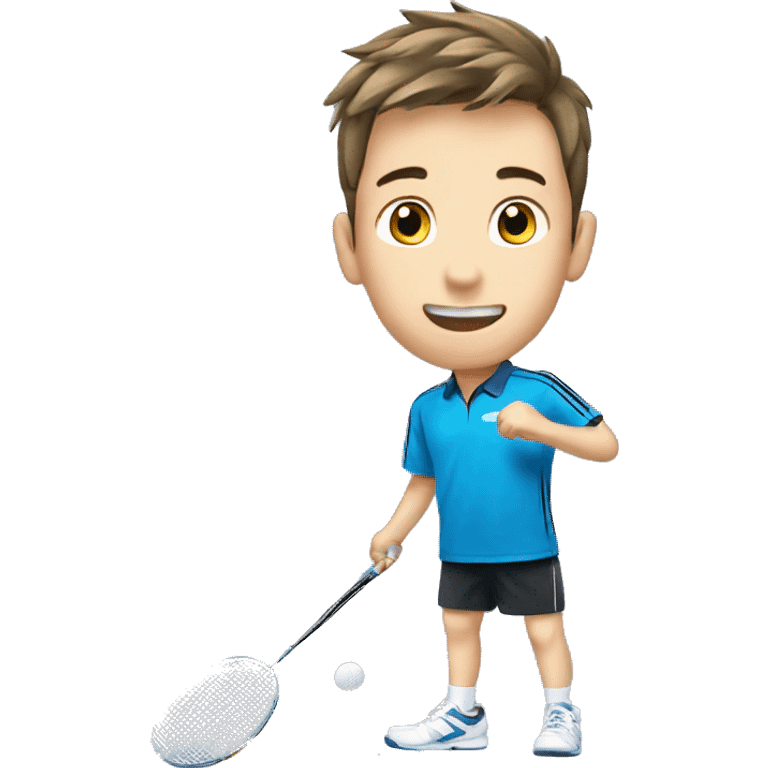 A boy wit Yonex badminton  emoji