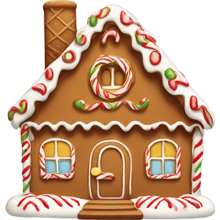 Gingerbread house emoji