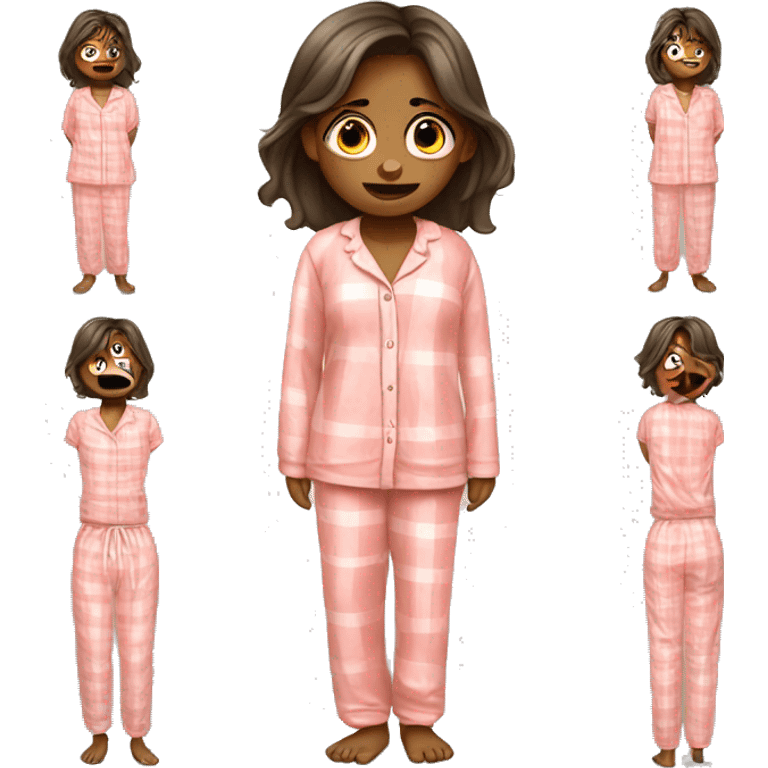 Stressful girl in pyjamas  emoji