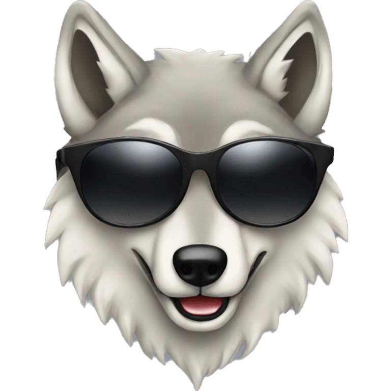 Wolf Sunglasses emoji