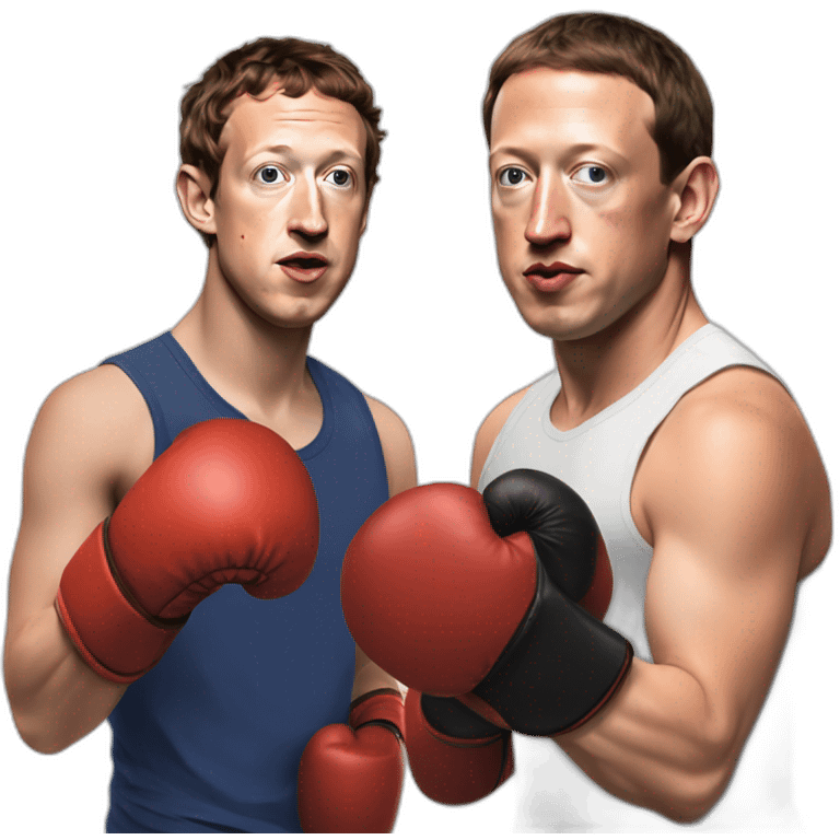 Boxing Mark Zuckerberg vs Elon Musk emoji