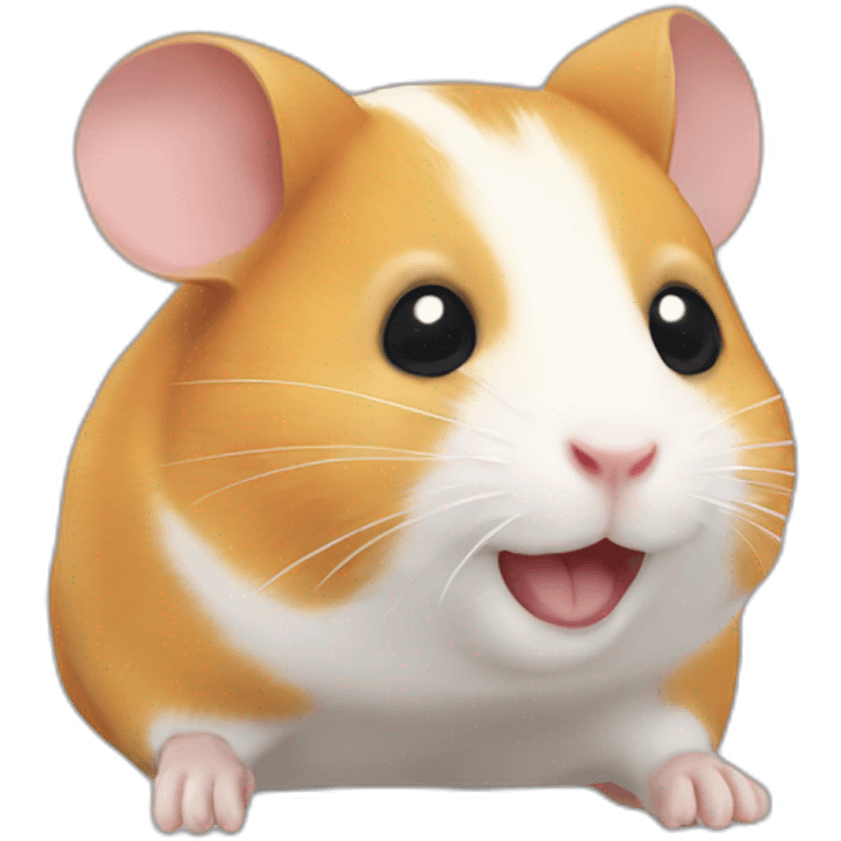 The hamster is wheing emoji