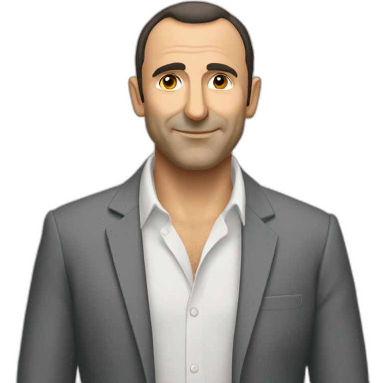 Nikos Aliagas French head emoji