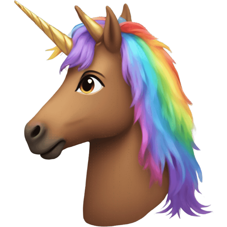 Centaur with rainbow fur and unicorn horn emoji