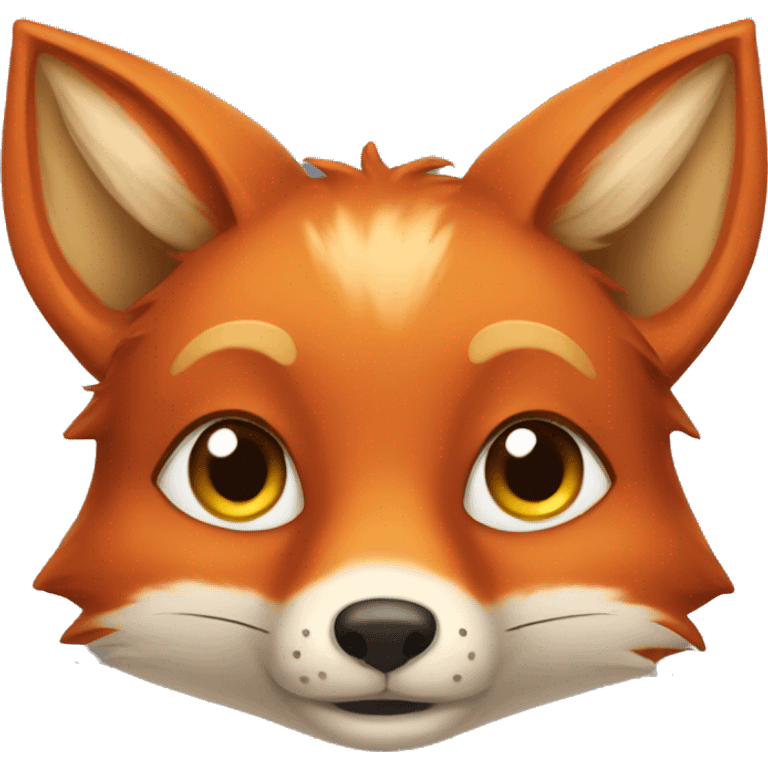 Fox that blushes emoji