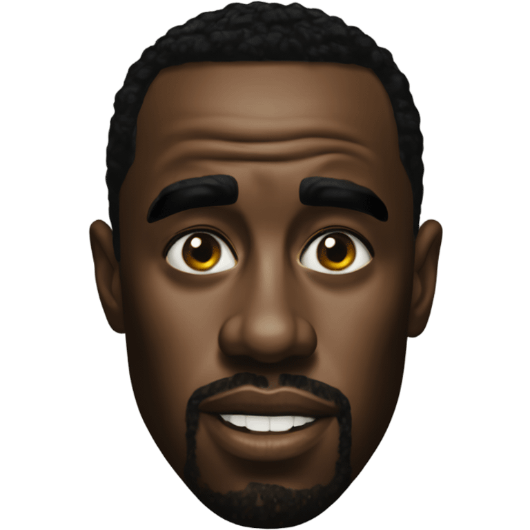 P diddy with oil on his face emoji