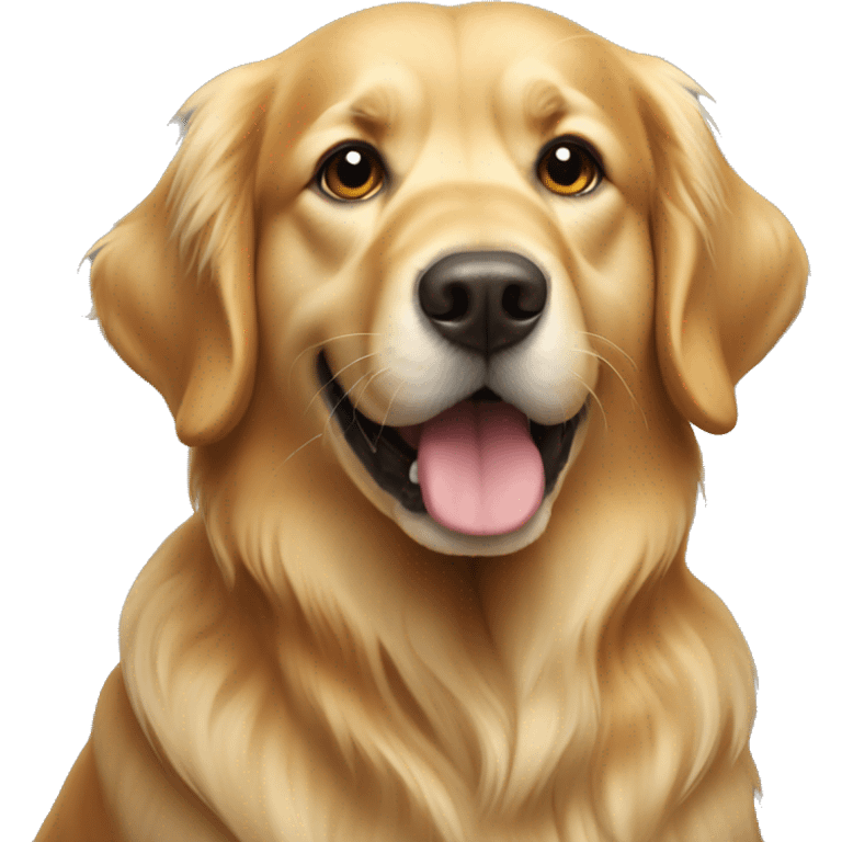 Golden retriever dog emoji