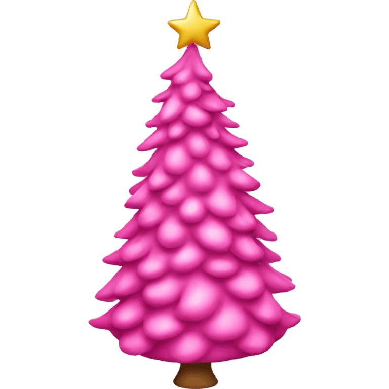 pink Christmas tree emoji