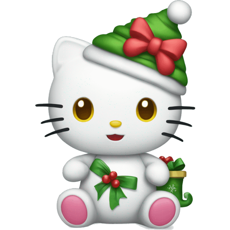 Hello kitty Christmas  emoji