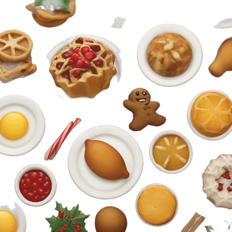 christmas food  emoji