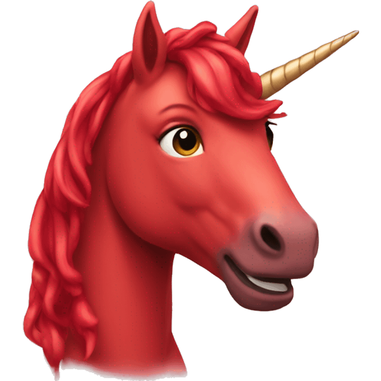 Red Unicorn emoji