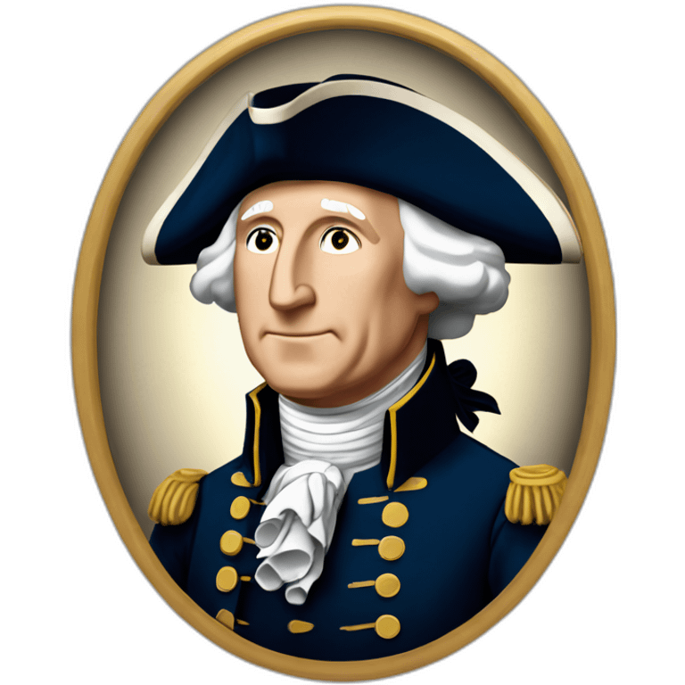 George Washington 1er président des Etats-Unis emoji