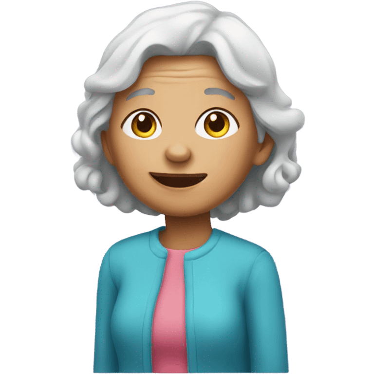 Grandmother with a girl emoji