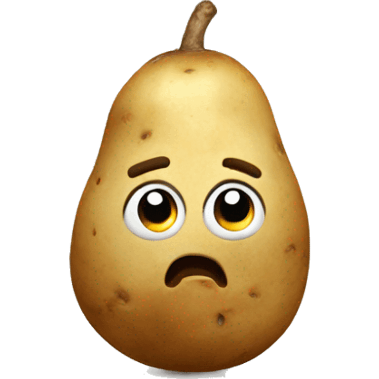 Shocked potato emoji