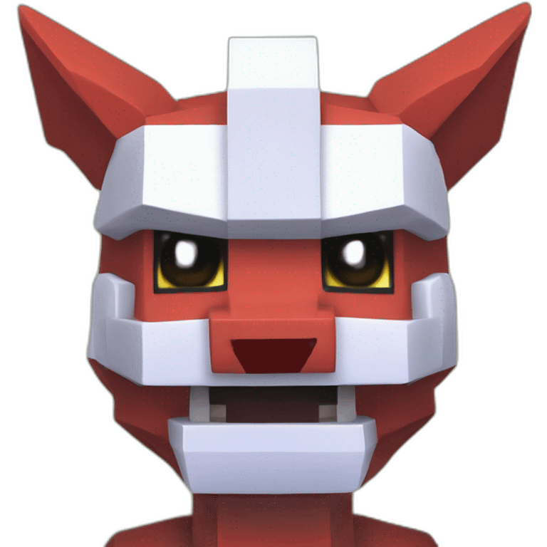 Pixelmon Minecraft Head Skin Reddragon emoji