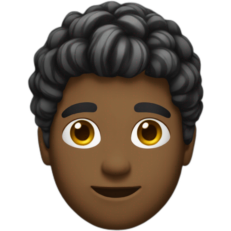 Gamer pelo negro emoji