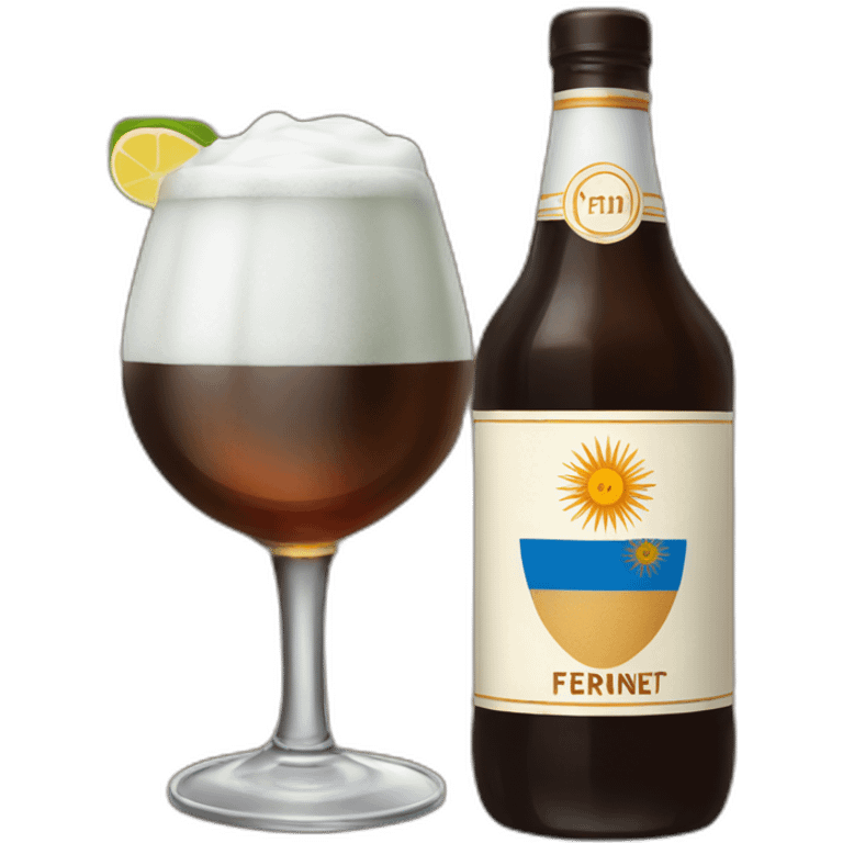 Argentina with fernet emoji