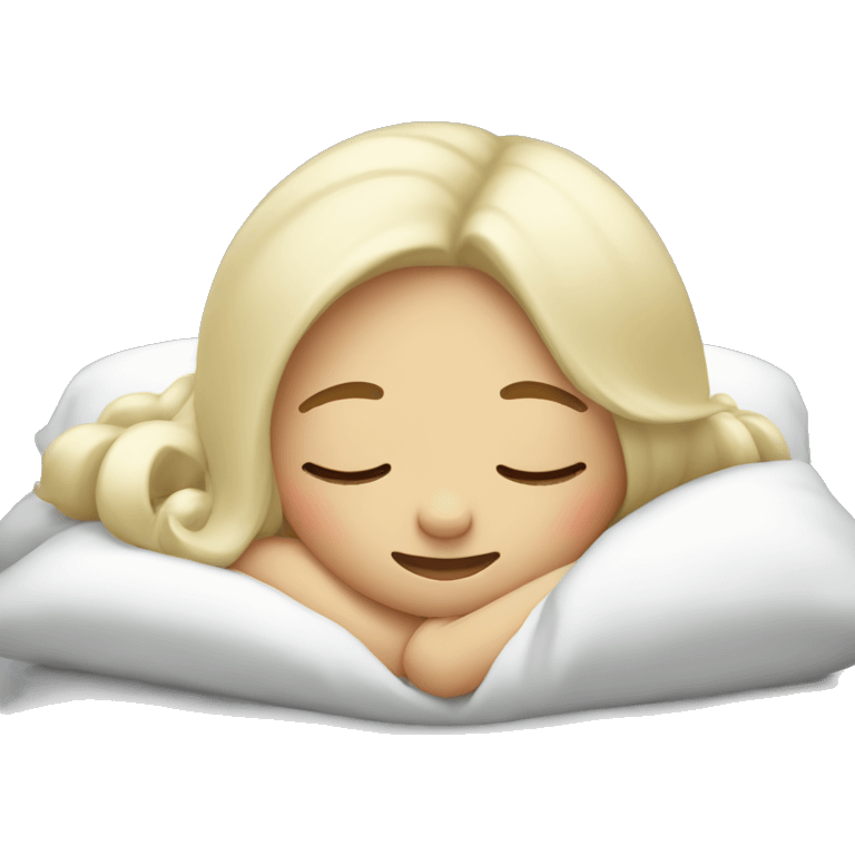 Vanilla girl sleeping emoji