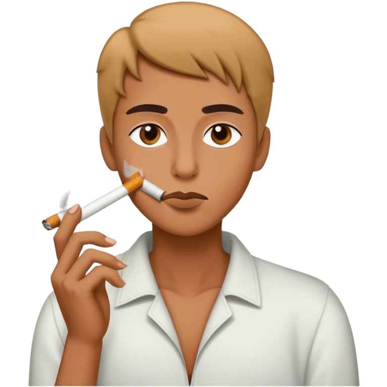 Smoking facing emoji