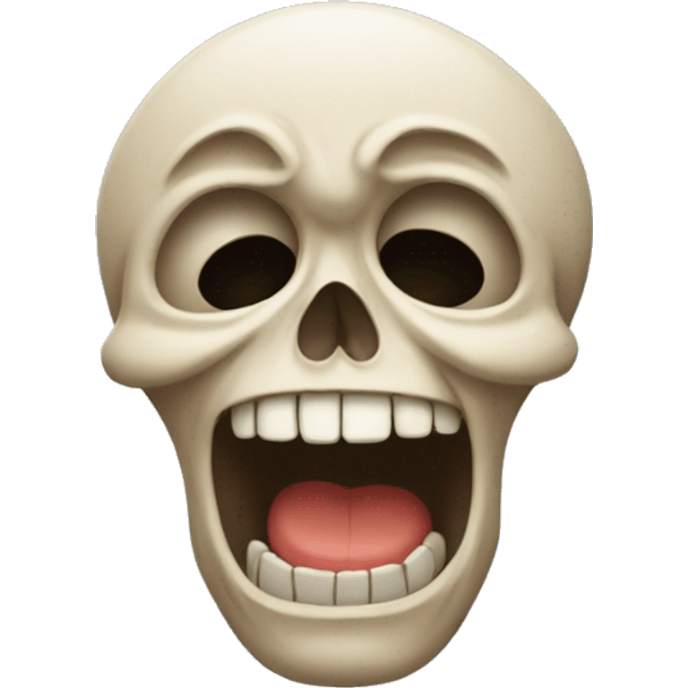 Funny crying skull emoji emoji