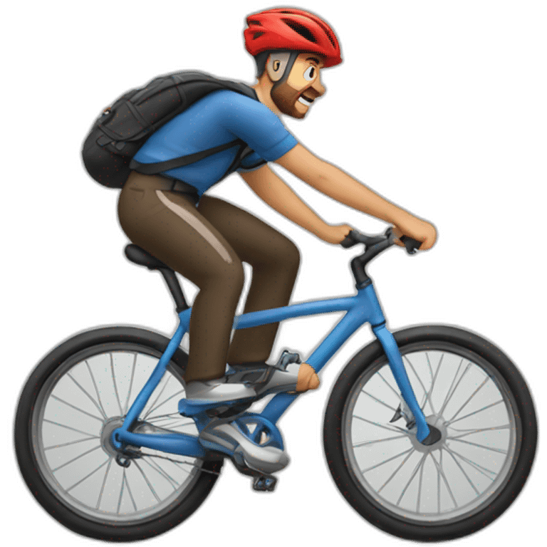 bycicle fall emoji